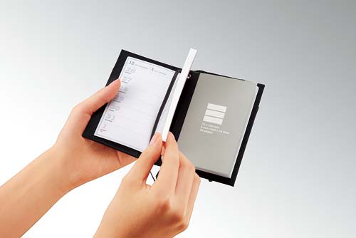 カバーノート(2冊収容タイプ)A7黒B罫30枚