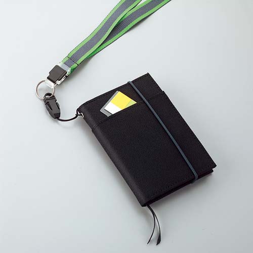 カバーノート(2冊収容タイプ)A7黒B罫30枚