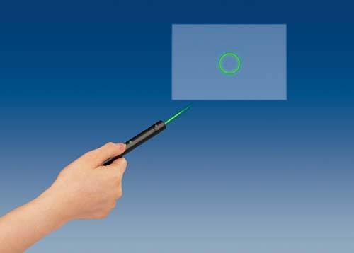 グリーンレーザーポインター 照射形状変更タイプ