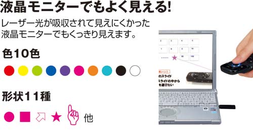 PCプレゼンポインター<エアビーム>