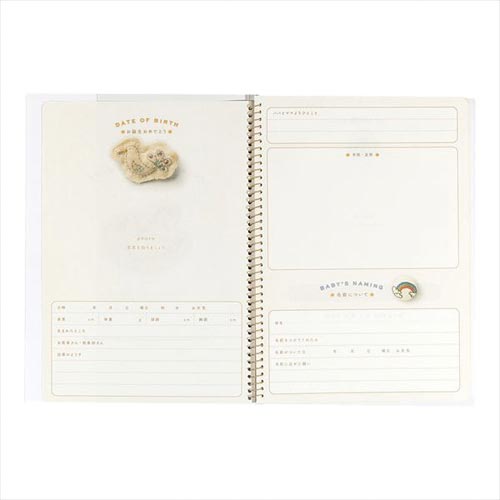 HF ダイアリー (B5) 育児 チョウチョ柄