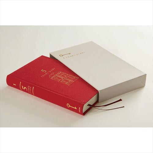 日記 5年連用12851006 扉 赤