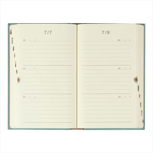 日記 3年連用 12394006 扉 水色