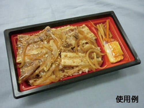 弁当 WF−302−32赤黒−BK身 600枚入