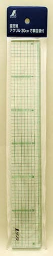 方眼直定規 アクリル製 30cm