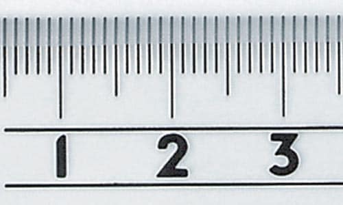 直定規 アクリル製 15cm