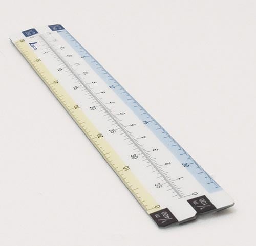 折りたたみ縮尺スケール 8面 15cm