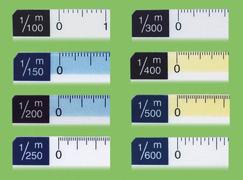 折りたたみ縮尺スケール 8面 15cm