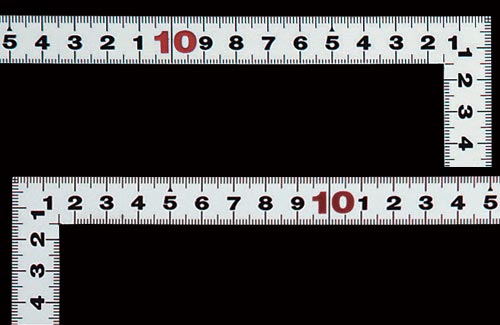 曲尺平ぴた シルバー 50cm 表裏同目 JIS