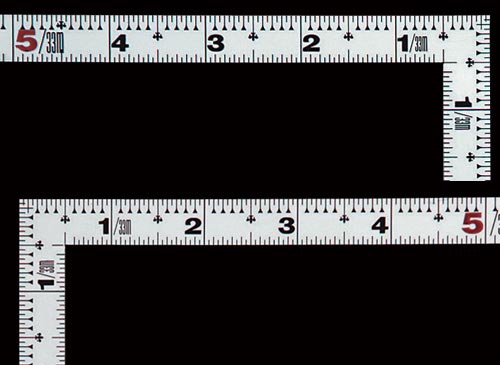 曲尺平ぴた シルバー 1尺 表裏同目