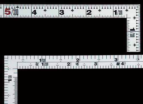 曲尺平ぴた シルバー 1尺5寸 裏面角目