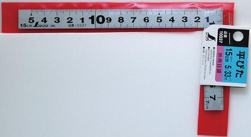 曲尺平ぴた シルバー 15cm/5寸 併用目盛