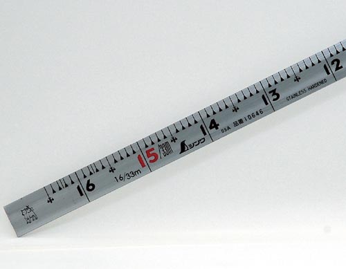 曲尺同厚 シルバー 1尺6寸 表裏同目 名作