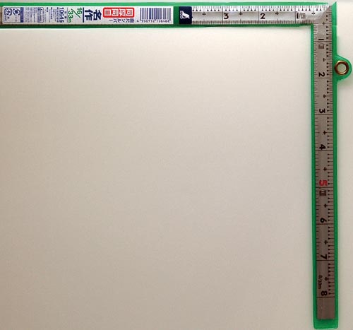 曲尺同厚 シルバー 1尺6寸 表裏同目 名作