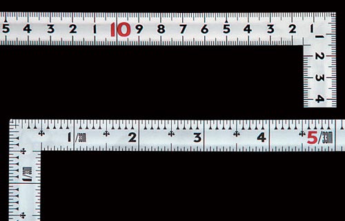 曲尺同厚 シルバー50cm/1尺5寸併用目盛 名作