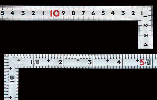 曲尺同厚 シルバー 30cm/1尺 併用目盛 名作