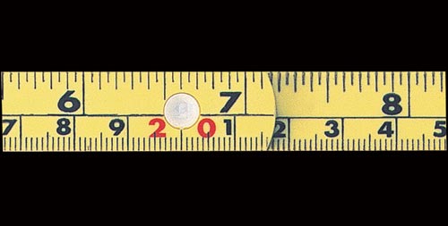 ファイバー折尺 5折 1m 併用目盛