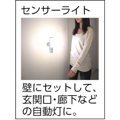 ライテックス 懐中電灯付LEDセンサースリム