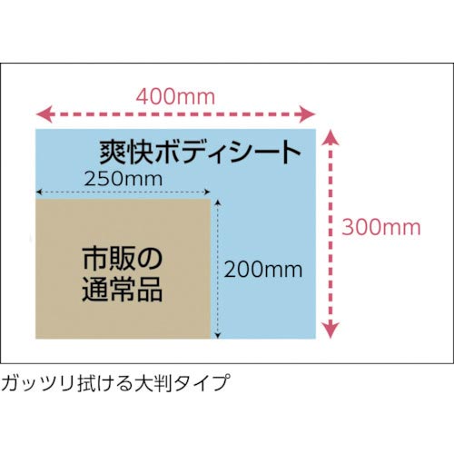 TRUSCO 爽快ボディシート 厚手タイプ 30枚