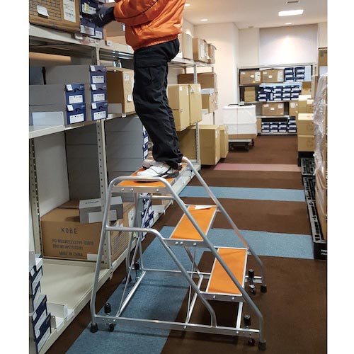 TRUSCO アルミ製作業用踏台 マグネット保持キ