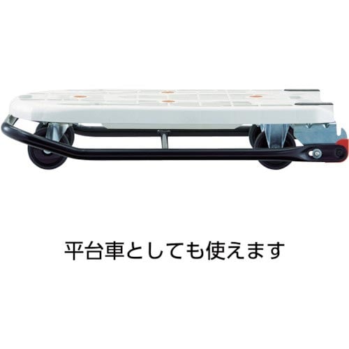 TRUSCO 樹脂台車 カルティオフラット 回転ハ