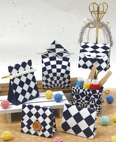 折り紙和紙千代紙組市松文様15cm6柄24枚入×8