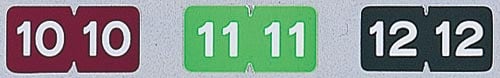 カラー月別ラベル M イロコミ