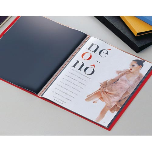 クリヤーホルダー エクシヴA4−S 40P 黒3冊