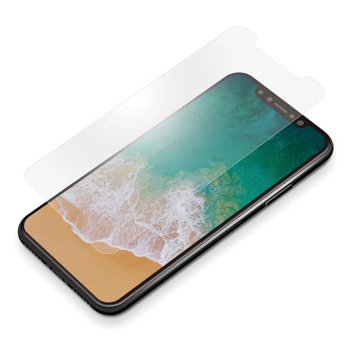 iPhoneX用液晶保護ガラス ゲーム専用 非光沢