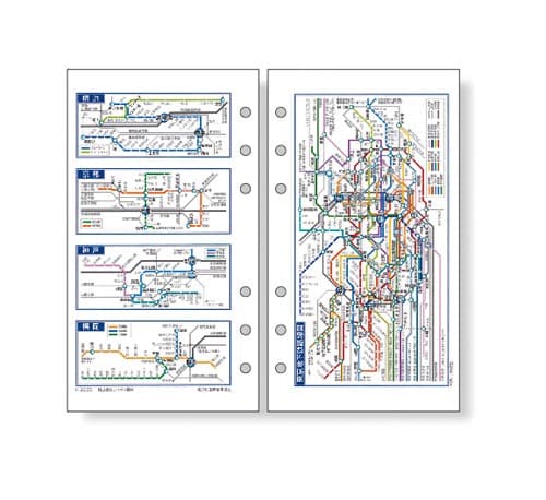 手帳リフィル キーワード 地下鉄路線図 聖書