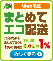 WEB限定!まとめてエコ配送
