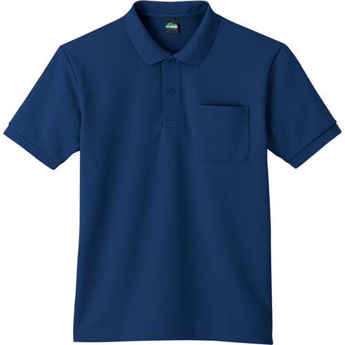 自重堂 半袖ポロシャツ 競売 柔らかな質感の ８４９１４ ４Ｌ ネ−ビ−
