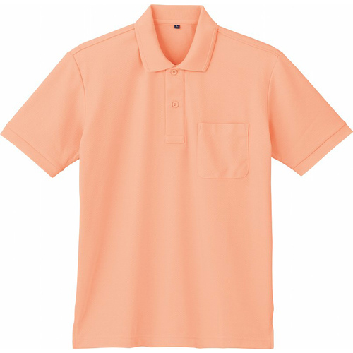 自重堂 半袖ポロシャツ ８５８７４ 特価ブランド Ｍ ラッピング無料 ライトオレンジ