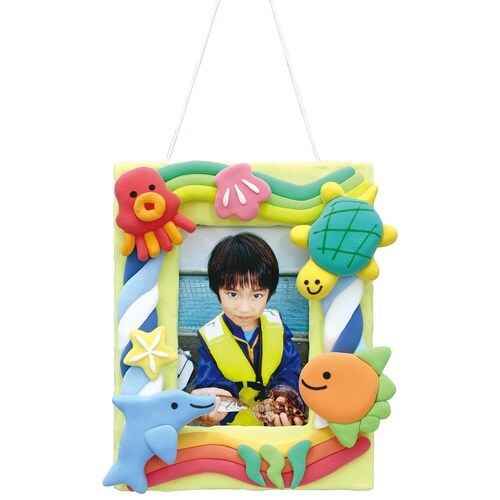 壁かけフォトフレーム ATねんど付