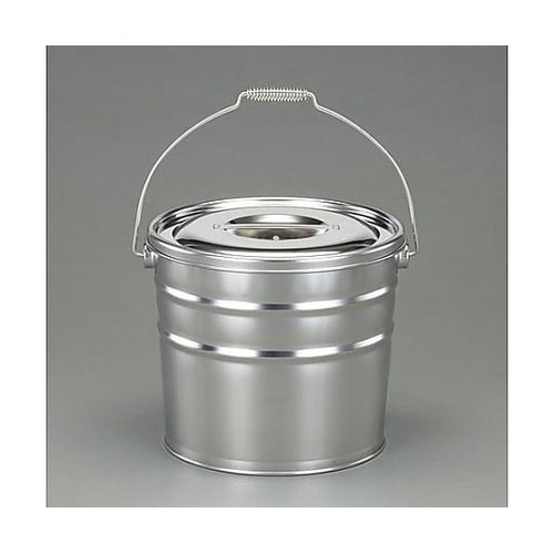 バケツ・ふた付(ステンレス製)