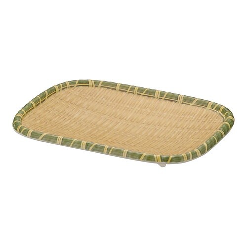 メラミン竹模様長角皿