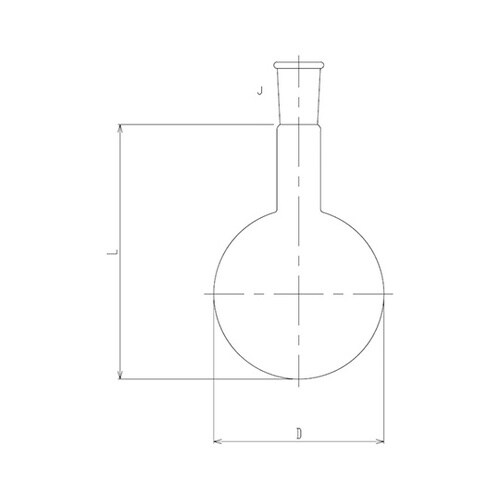 石英丸底フラスコ