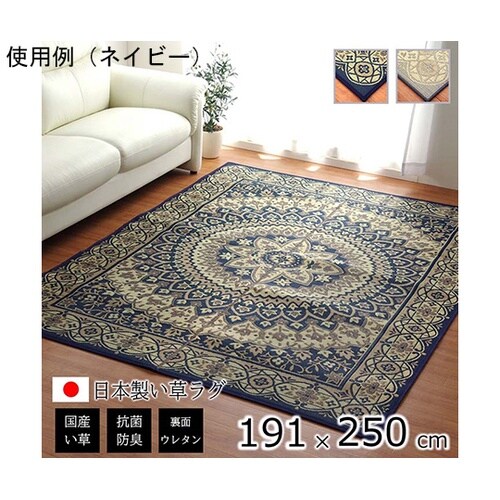 ラグ 長方形 夏用 ふっくら い草