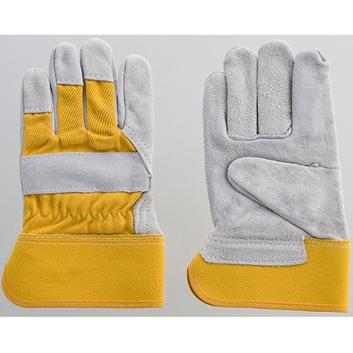 牛床皮カラー甲帆布