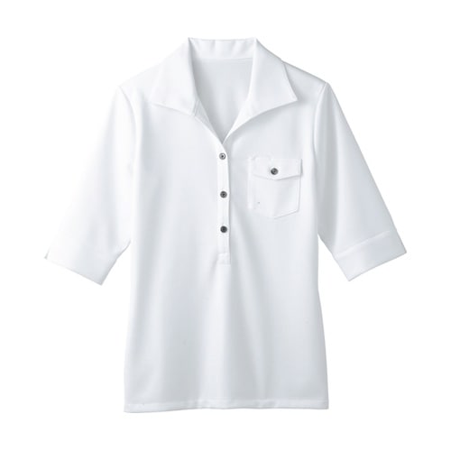 レディニットシャツ シロ