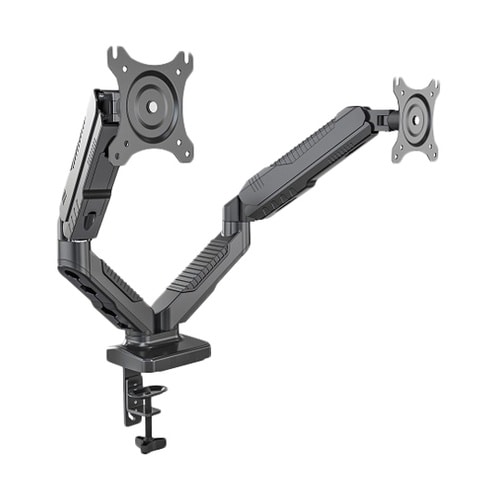 モニターアーム ガス式 2画面 クランプ