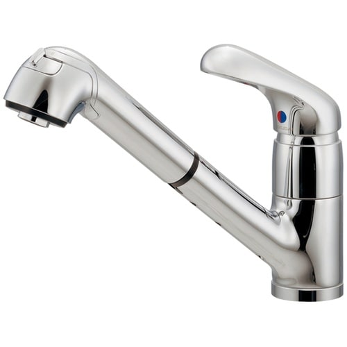 シングルレバー引出し混合栓