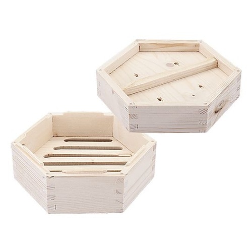 木製六角形セイロ