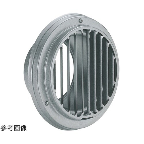 丸・平型縦ガラリ換気口 シルバーメタリックライト