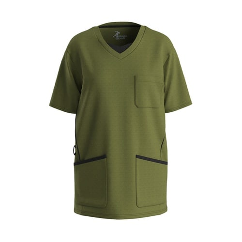 【男女兼用】 ニットスクラブ オリーブ