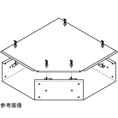 直角L形分岐ダクト