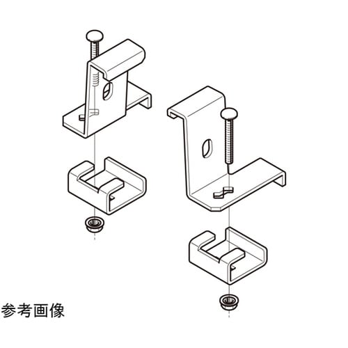 みぞ形鋼用振れ止め金具HDZ 左右組