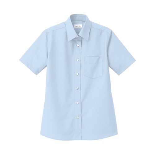 レディスレギュラーカラー半袖ブラウス