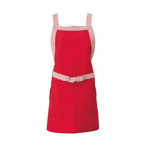 胸当て エプロン レッド