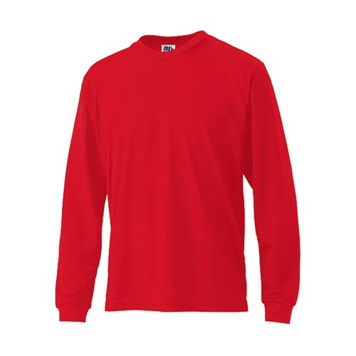 DRY202 ドライタッチ長袖Tシャツ レッド